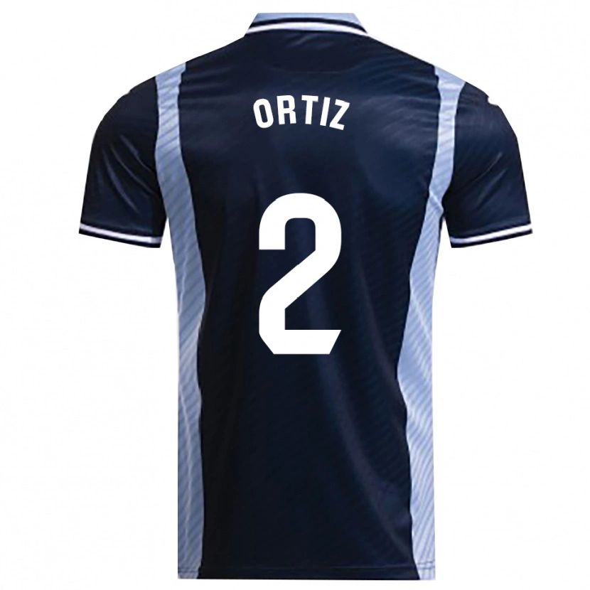 Danxen Herren Pedro Ortiz #2 Marine Himmelblau Auswärtstrikot Trikot 2025/26 T-Shirt Schweiz