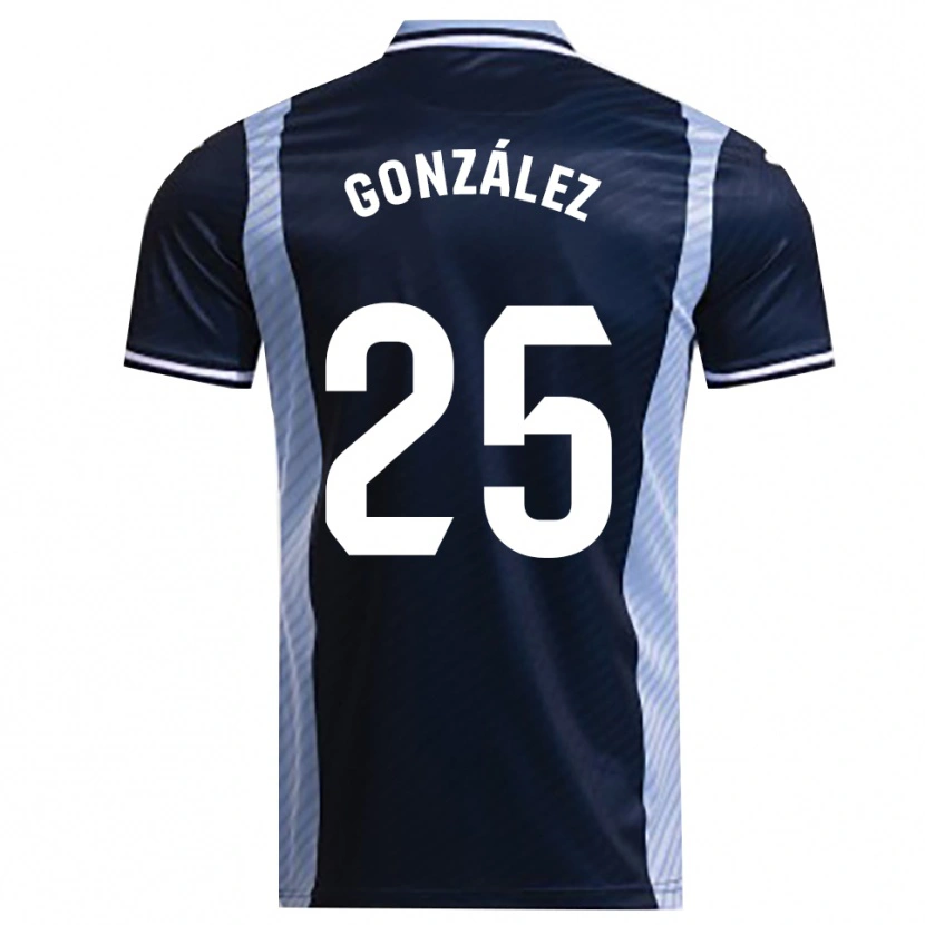 Danxen Herren Dani González #25 Marine Himmelblau Auswärtstrikot Trikot 2025/26 T-Shirt Schweiz
