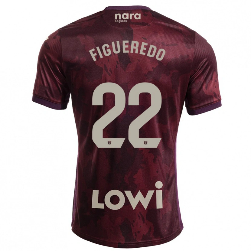 Danxen Herren Sebastián Figueredo #22 Burgunderrot Weiß Auswärtstrikot Trikot 2025/26 T-Shirt Schweiz
