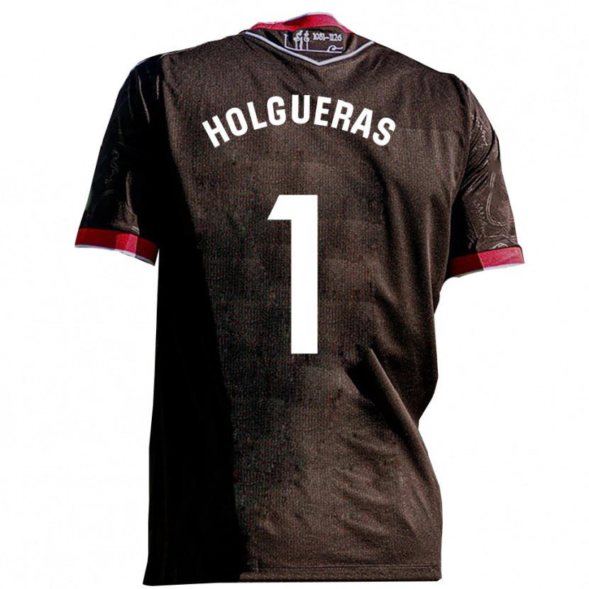 Danxen Herren Javi Holgueras #1 Schwarz Rot Auswärtstrikot Trikot 2025/26 T-Shirt Schweiz