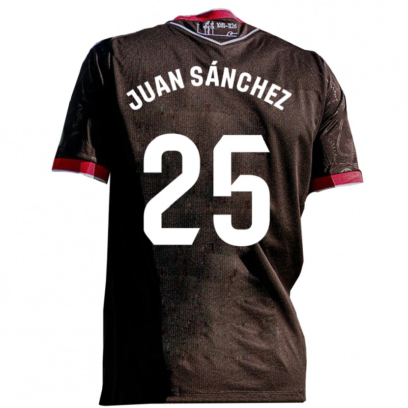Danxen Herren Juan Sánchez #25 Schwarz Rot Auswärtstrikot Trikot 2025/26 T-Shirt Schweiz