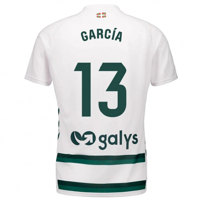 Danxen Herren Jon García #13 Weiß Grün Auswärtstrikot Trikot 2025/26 T-Shirt Schweiz