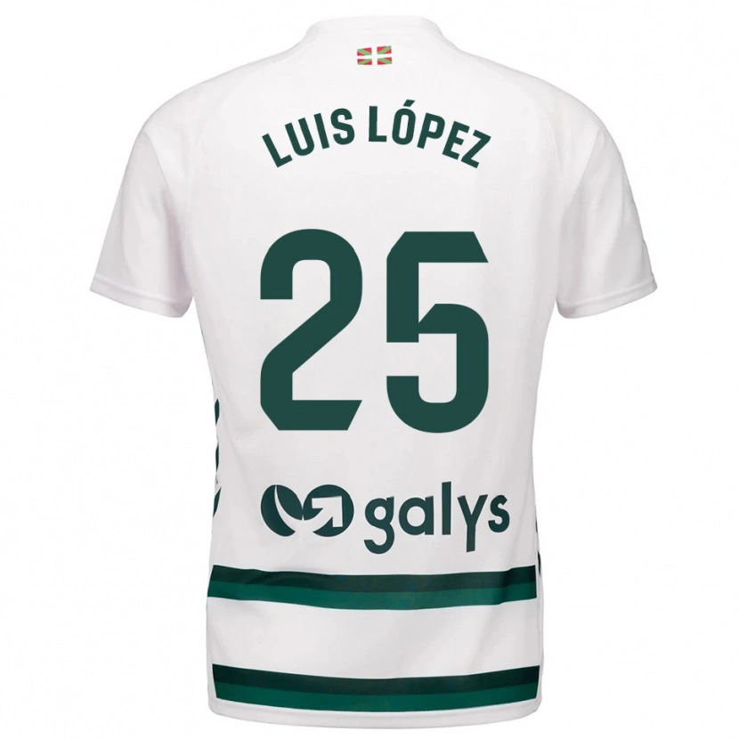 Danxen Herren Luis López #25 Weiß Grün Auswärtstrikot Trikot 2025/26 T-Shirt Schweiz