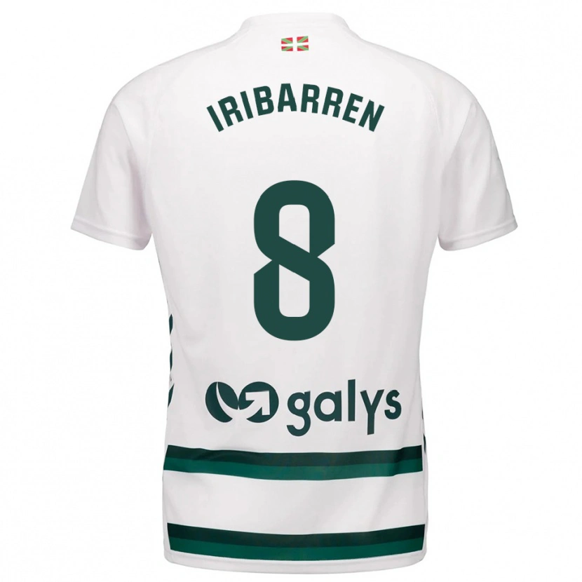 Danxen Herren Amaia Iribarren Arteta #8 Weiß Grün Auswärtstrikot Trikot 2025/26 T-Shirt Schweiz