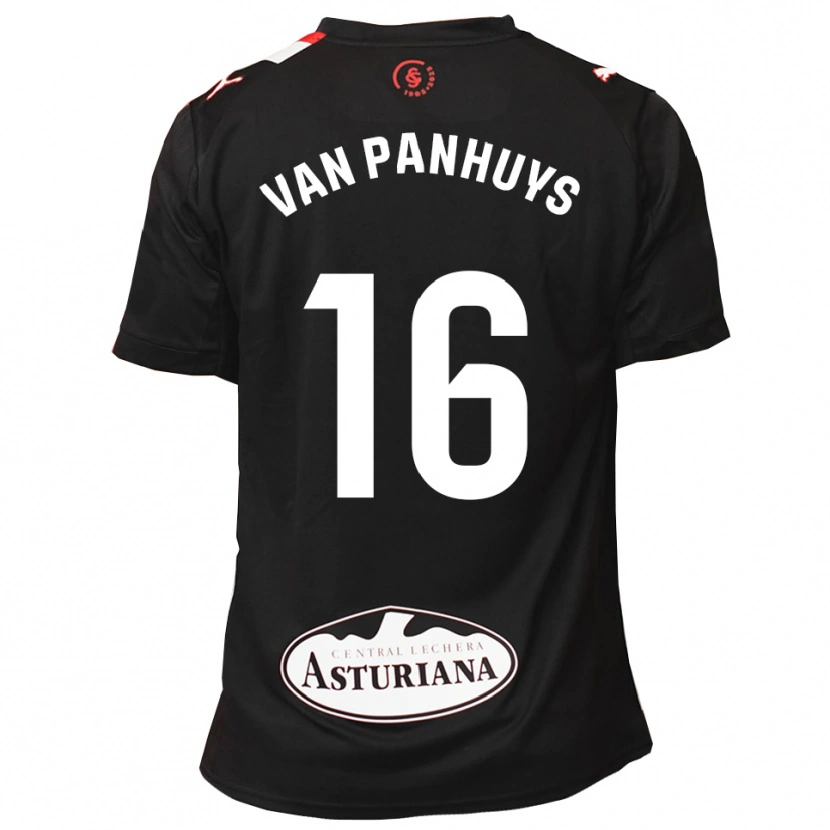 Danxen Herren Pieter Van Panhuys #16 Schwarz Weiß Auswärtstrikot Trikot 2025/26 T-Shirt Schweiz