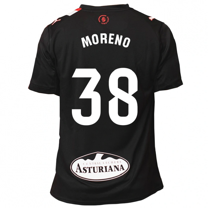 Danxen Herren Gerard Moreno #38 Schwarz Weiß Auswärtstrikot Trikot 2025/26 T-Shirt Schweiz