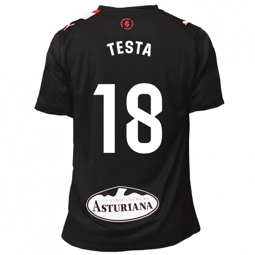 Danxen Herren Laura Testa Roca #18 Schwarz Weiß Auswärtstrikot Trikot 2025/26 T-Shirt Schweiz