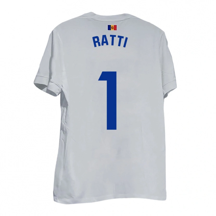 Danxen Herren Nico Ratti #1 Weiß Blau Gelb Auswärtstrikot Trikot 2025/26 T-Shirt Schweiz