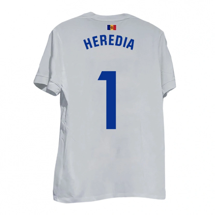 Danxen Herren Alex Heredia #1 Weiß Blau Gelb Auswärtstrikot Trikot 2025/26 T-Shirt Schweiz