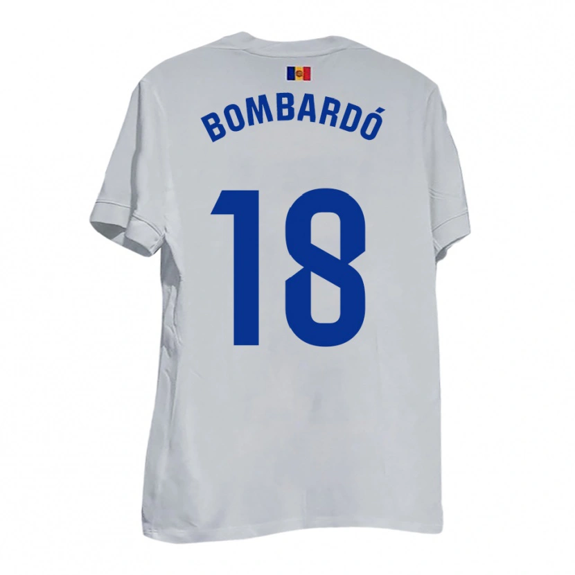 Danxen Herren Marc Bombardó #18 Weiß Blau Gelb Auswärtstrikot Trikot 2025/26 T-Shirt Schweiz