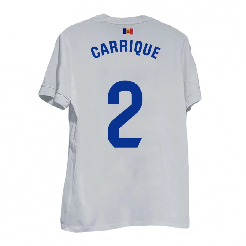 Danxen Herren Thomas Carrique #2 Weiß Blau Gelb Auswärtstrikot Trikot 2025/26 T-Shirt Schweiz