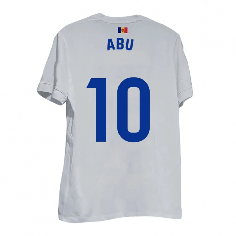 Danxen Herren Abu #10 Weiß Blau Gelb Auswärtstrikot Trikot 2025/26 T-Shirt Schweiz