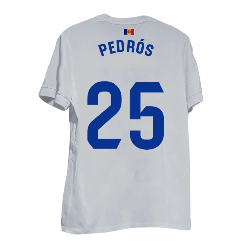 Danxen Herren Isaac Pedrós #25 Weiß Blau Gelb Auswärtstrikot Trikot 2025/26 T-Shirt Schweiz