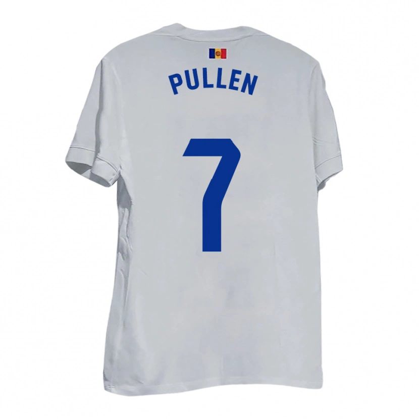 Danxen Herren Luke Pullen #7 Weiß Blau Gelb Auswärtstrikot Trikot 2025/26 T-Shirt Schweiz
