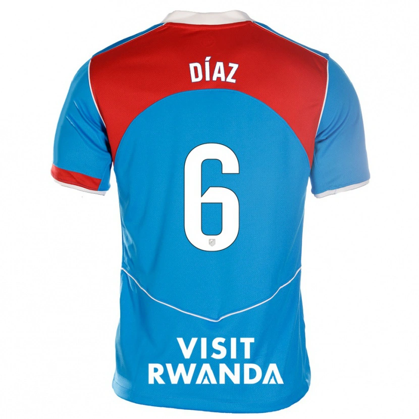 Danxen Herren Javier Díaz #6 Blau Weiß Ausweichtrikot Trikot 2025/26 T-Shirt Schweiz