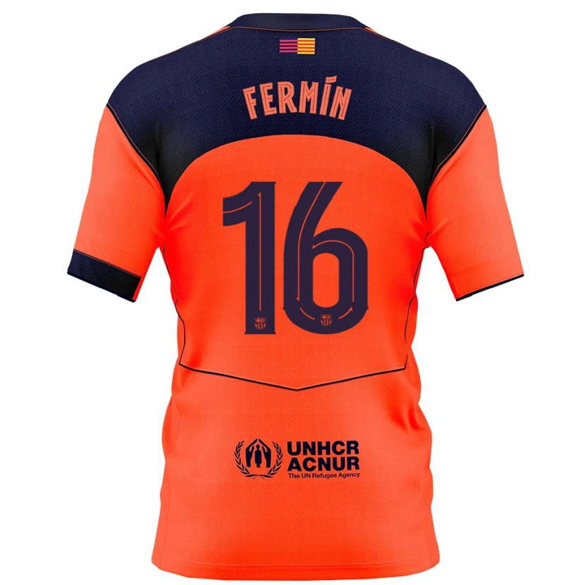 Danxen Herren Fermín López #16 Orange Marine Ausweichtrikot Trikot 2025/26 T-Shirt Schweiz