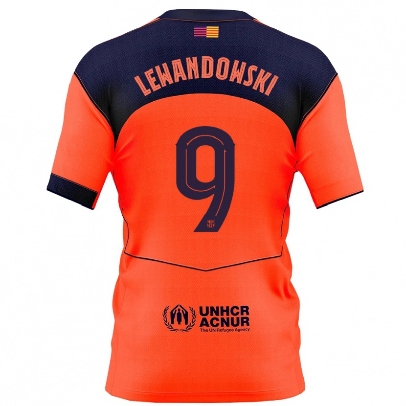 Danxen Herren Robert Lewandowski #9 Orange Marine Ausweichtrikot Trikot 2025/26 T-Shirt Schweiz