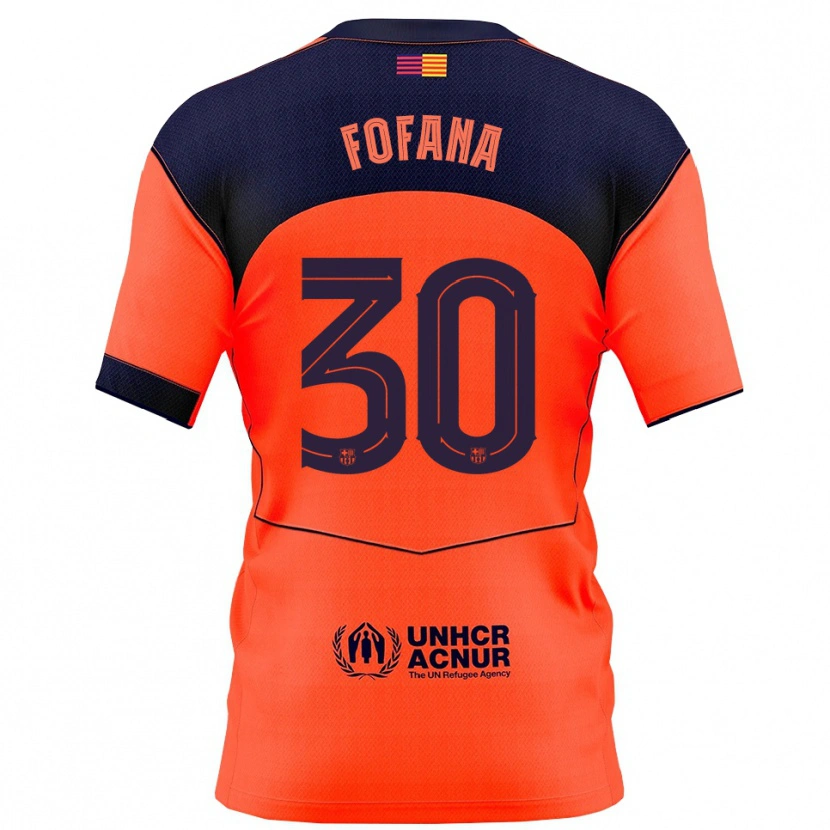 Danxen Herren Nuhu Fofana #30 Orange Marine Ausweichtrikot Trikot 2025/26 T-Shirt Schweiz