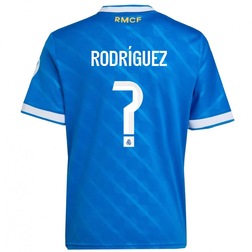 Danxen Herren Álvaro Rodríguez #0 Blau Weiß Ausweichtrikot Trikot 2025/26 T-Shirt Schweiz