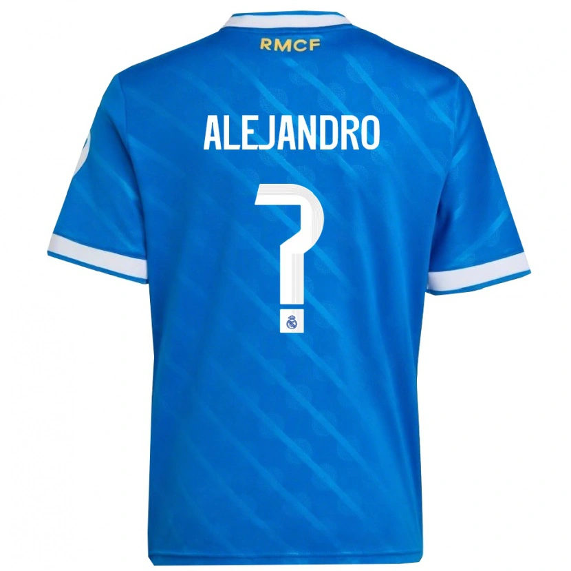 Danxen Herren Alejandro Hernández #0 Blau Weiß Ausweichtrikot Trikot 2025/26 T-Shirt Schweiz