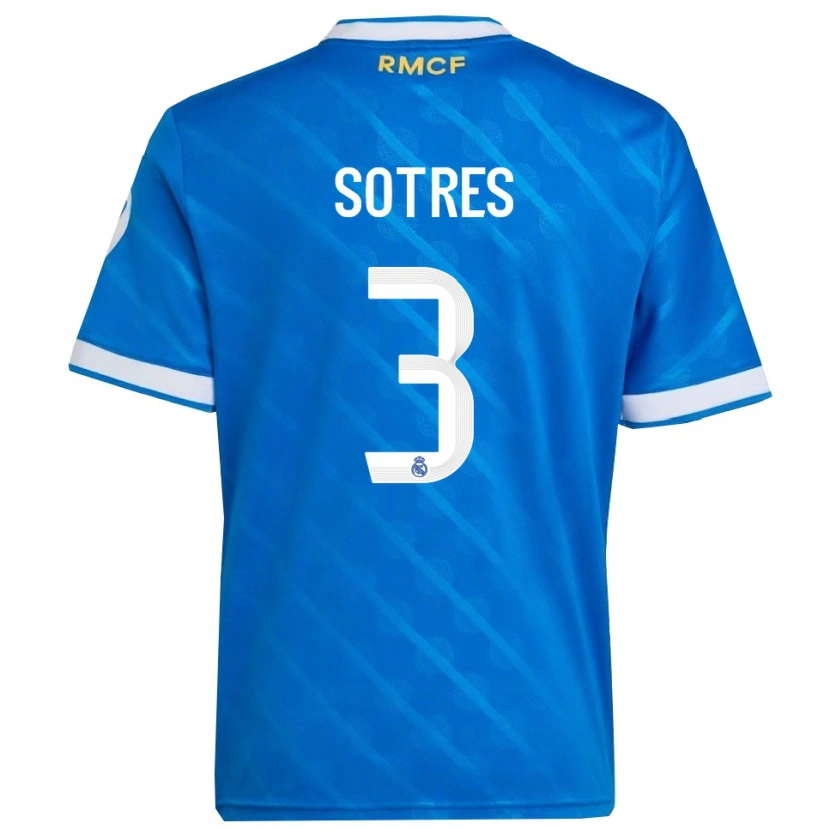 Danxen Herren Alfredo Sotres #3 Blau Weiß Ausweichtrikot Trikot 2025/26 T-Shirt Schweiz