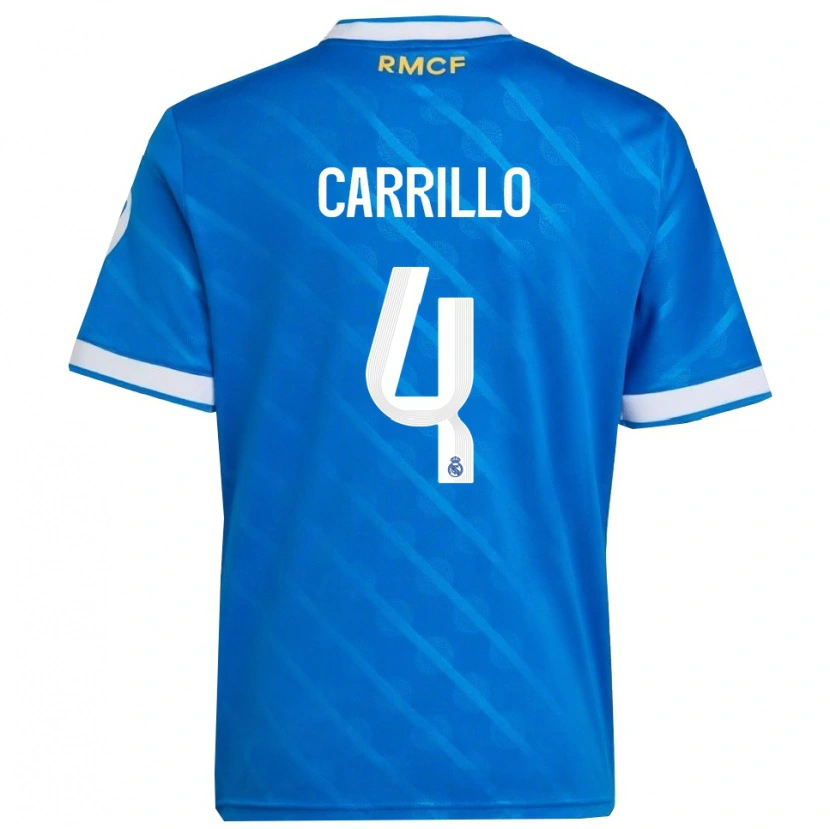 Danxen Herren Alvaro Carrillo #4 Blau Weiß Ausweichtrikot Trikot 2025/26 T-Shirt Schweiz