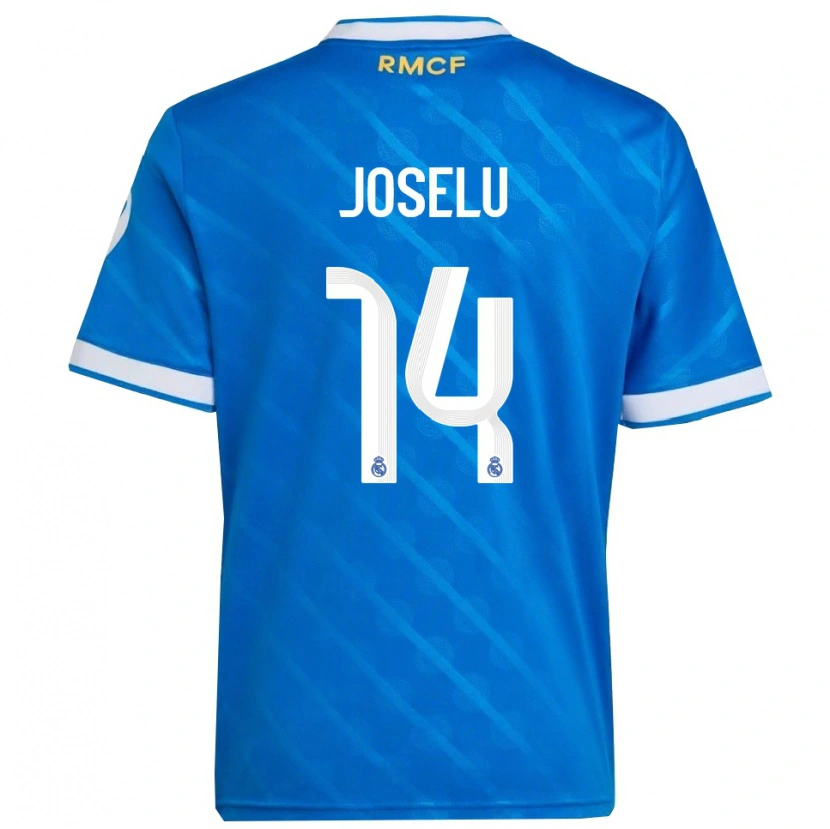 Danxen Herren Joselu #14 Blau Weiß Ausweichtrikot Trikot 2025/26 T-Shirt Schweiz