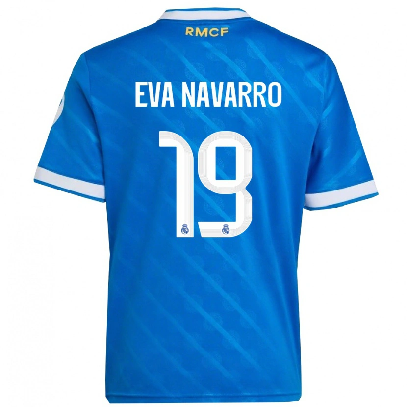 Danxen Herren Eva Navarro #19 Blau Weiß Ausweichtrikot Trikot 2025/26 T-Shirt Schweiz