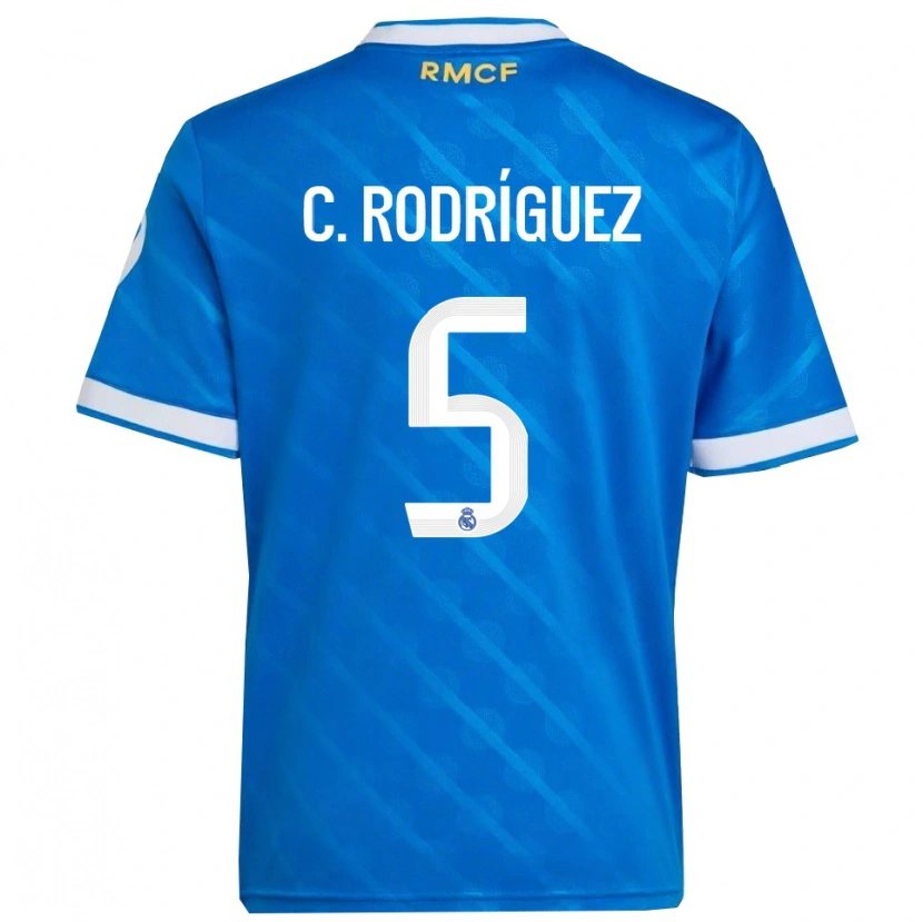 Danxen Herren Carlos Rodríguez #5 Blau Weiß Ausweichtrikot Trikot 2025/26 T-Shirt Schweiz