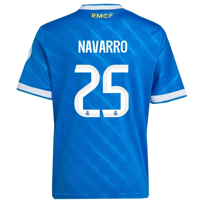 Danxen Herren Javier Navarro #25 Blau Weiß Ausweichtrikot Trikot 2025/26 T-Shirt Schweiz