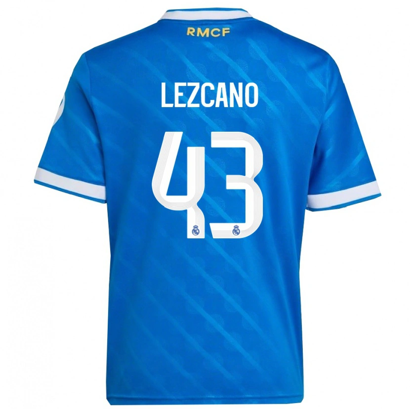 Danxen Herren Álvaro Lezcano #43 Blau Weiß Ausweichtrikot Trikot 2025/26 T-Shirt Schweiz