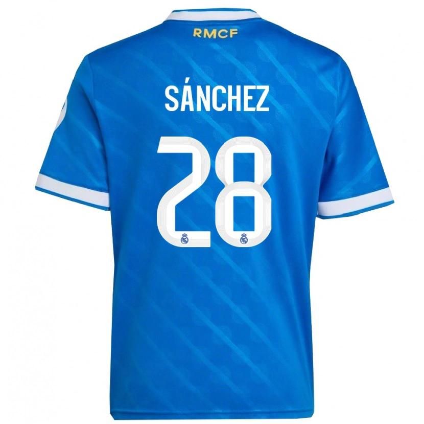 Danxen Herren Álex Sánchez #28 Blau Weiß Ausweichtrikot Trikot 2025/26 T-Shirt Schweiz