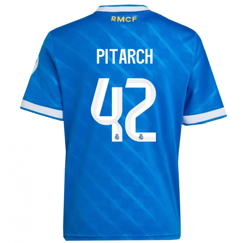 Danxen Herren Thiago Pitarch #42 Blau Weiß Ausweichtrikot Trikot 2025/26 T-Shirt Schweiz
