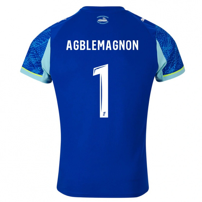 Danxen Herren Jordan Agblemagnon #1 Himmelblau Weiß Ausweichtrikot Trikot 2025/26 T-Shirt Schweiz