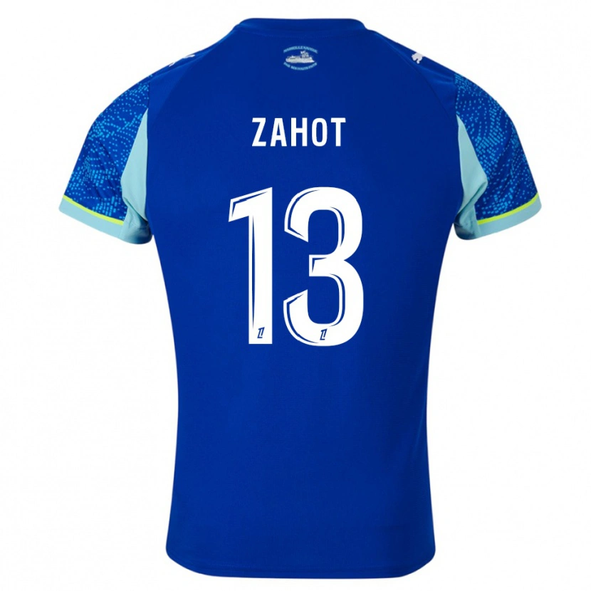 Danxen Herren Sarah Zahot #13 Himmelblau Weiß Ausweichtrikot Trikot 2025/26 T-Shirt Schweiz