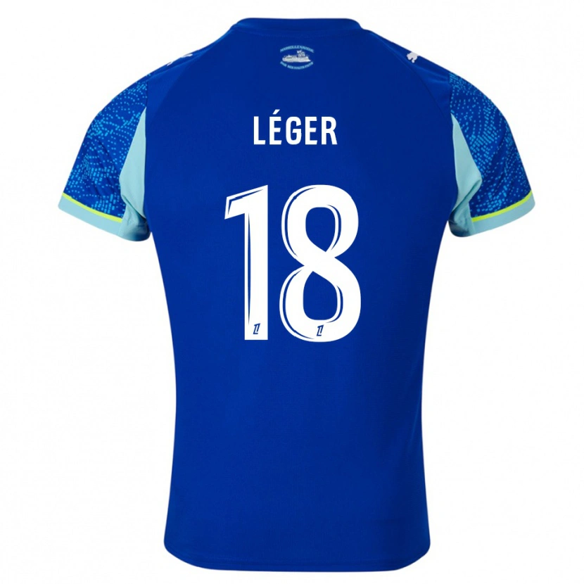 Danxen Herren Marie-Charlotte Léger #18 Himmelblau Weiß Ausweichtrikot Trikot 2025/26 T-Shirt Schweiz