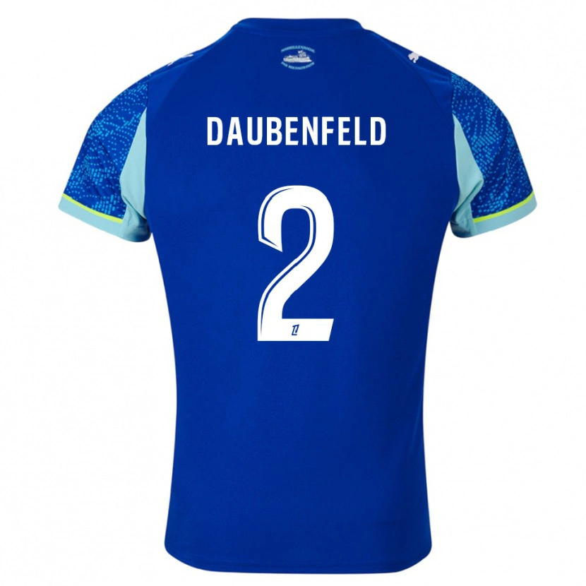 Danxen Herren Lucas Daubenfeld #2 Himmelblau Weiß Ausweichtrikot Trikot 2025/26 T-Shirt Schweiz