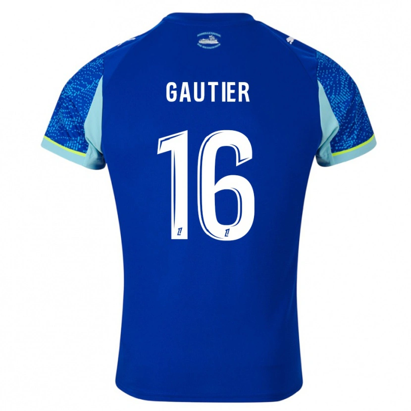 Danxen Herren Elisa Gautier #16 Himmelblau Weiß Ausweichtrikot Trikot 2025/26 T-Shirt Schweiz
