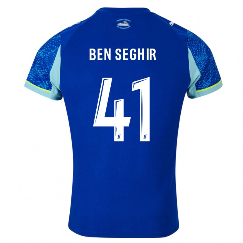 Danxen Herren Salim Ben Seghir #41 Himmelblau Weiß Ausweichtrikot Trikot 2025/26 T-Shirt Schweiz
