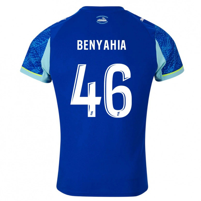 Danxen Herren Aylan Benyahia-Tani #46 Himmelblau Weiß Ausweichtrikot Trikot 2025/26 T-Shirt Schweiz