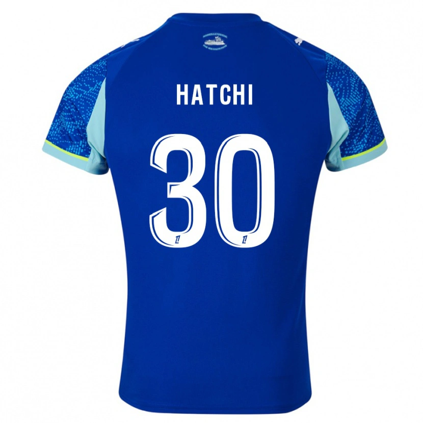 Danxen Herren Anaïs Hatchi #30 Himmelblau Weiß Ausweichtrikot Trikot 2025/26 T-Shirt Schweiz