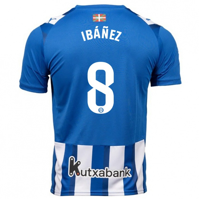 Danxen Damen Pablo Ibáñez #8 Blau Weiß Heimtrikot Trikot 2025/26 T-Shirt Schweiz
