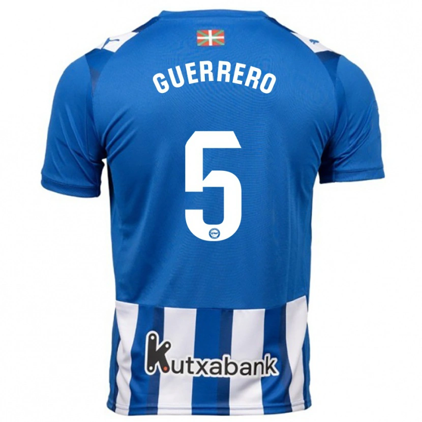 Danxen Damen Ángel Guerrero #5 Blau Weiß Heimtrikot Trikot 2025/26 T-Shirt Schweiz