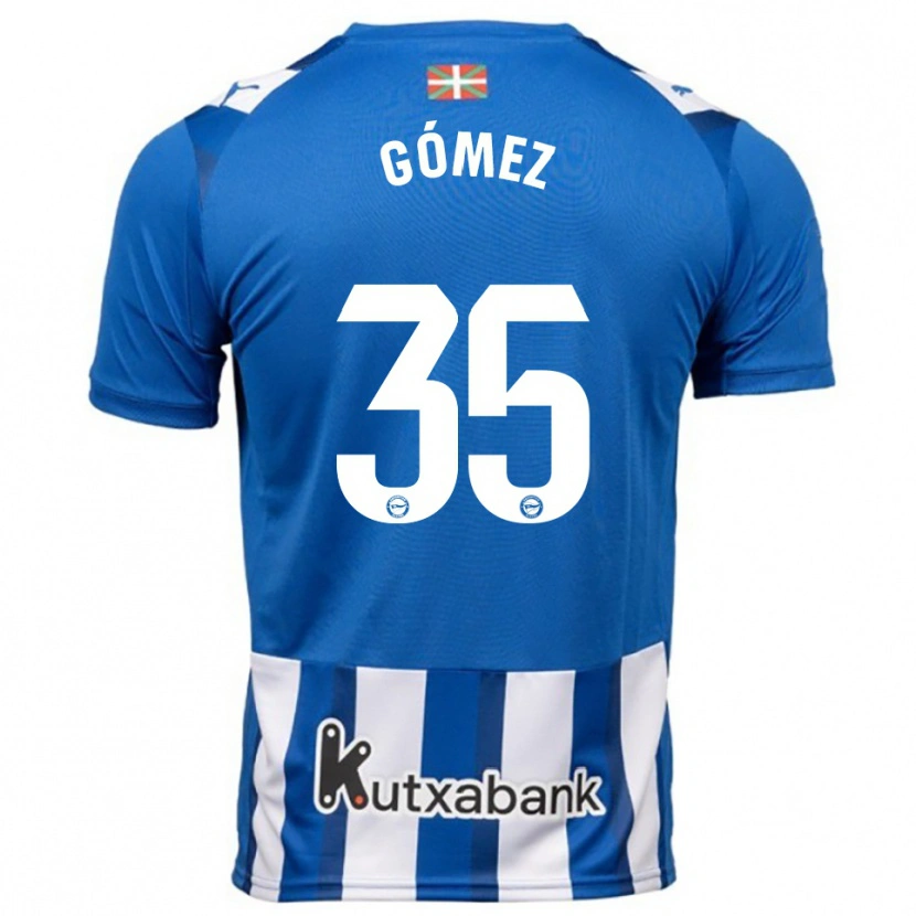 Danxen Damen Jorge Gómez #35 Blau Weiß Heimtrikot Trikot 2025/26 T-Shirt Schweiz
