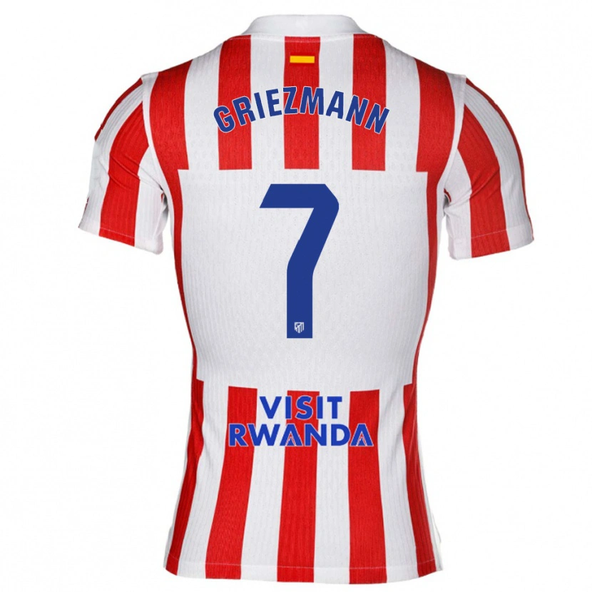 Danxen Damen Antoine Griezmann #7 Rot Weiß Heimtrikot Trikot 2025/26 T-Shirt Schweiz