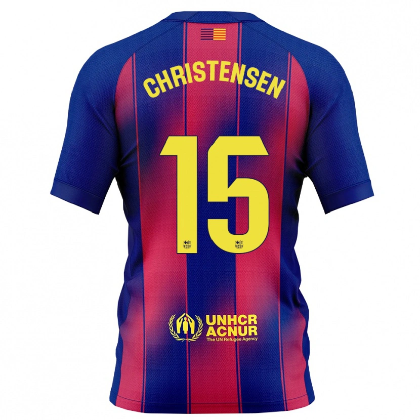 Danxen Damen Andreas Christensen #15 Blau Rot Heimtrikot Trikot 2025/26 T-Shirt Schweiz