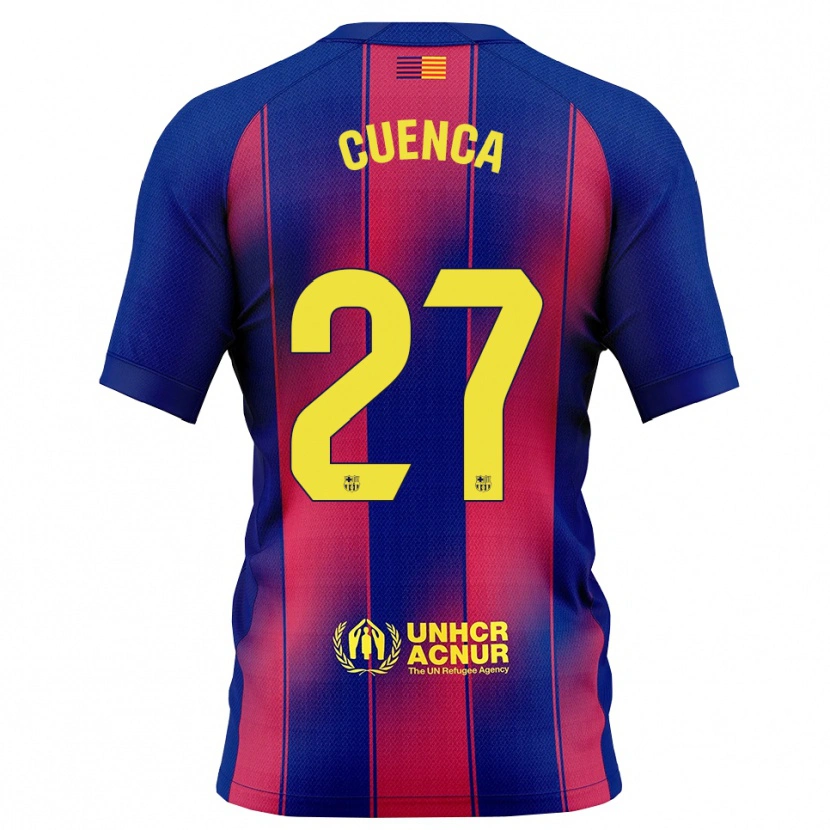 Danxen Damen Andrés Cuenca #27 Blau Rot Heimtrikot Trikot 2025/26 T-Shirt Schweiz