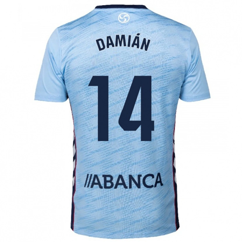 Danxen Damen Damián Rodríguez #14 Himmelblau Rot Heimtrikot Trikot 2025/26 T-Shirt Schweiz