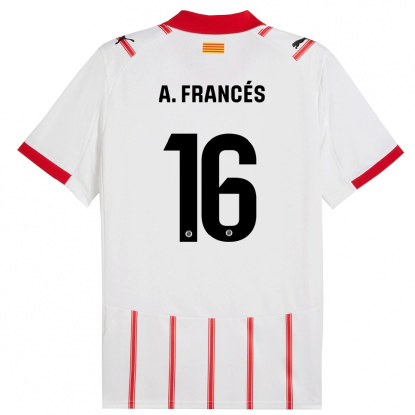 Danxen Damen Alejandro Francés #16 Weiß Rot Heimtrikot Trikot 2025/26 T-Shirt Schweiz
