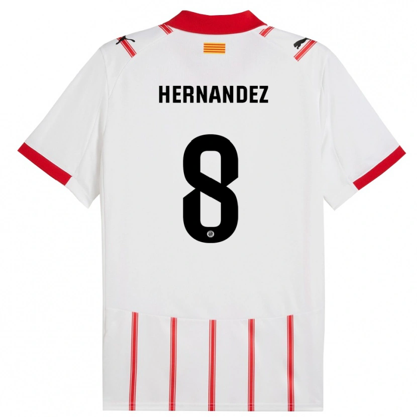 Danxen Damen Sofia Hernández #8 Weiß Rot Heimtrikot Trikot 2025/26 T-Shirt Schweiz
